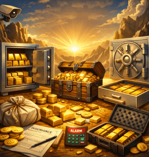 pohrana cuvanje zlata u banci ili doma