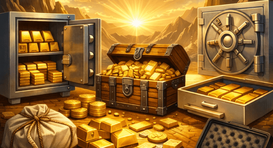 pohrana cuvanje zlata u banci ili doma